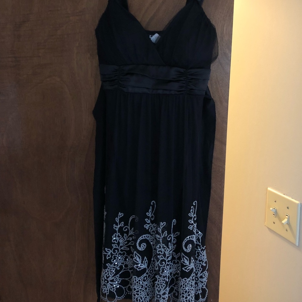 Black and white party dress